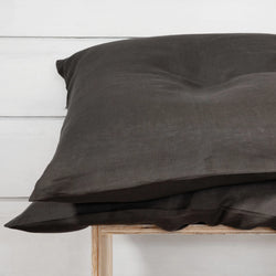 Pure Linen bed European Pillowcases Grey